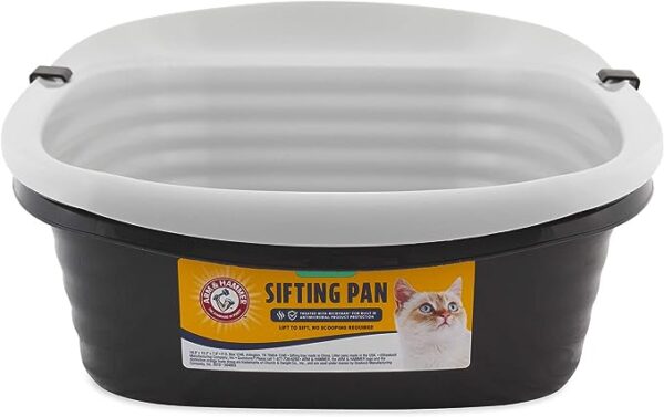 Arm & Hammer Light Gray Sifting Cat Litter Box Large 15.21 W x 18 L